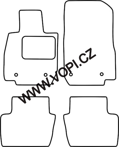 Autokoberce Mazda CX-3 06/2015 - Carfit (2861)